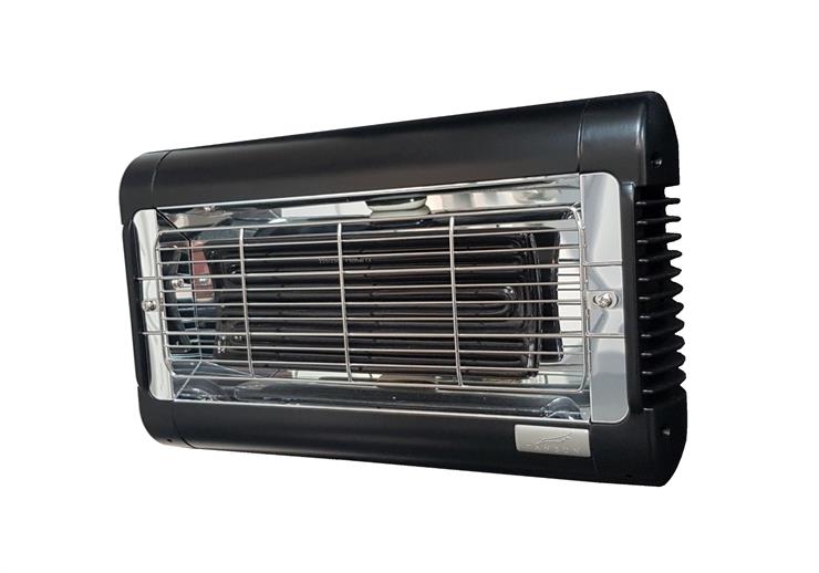 Tansun Sorrento Ceramic Single No Glare Ceramic Infrared Heater In Black
