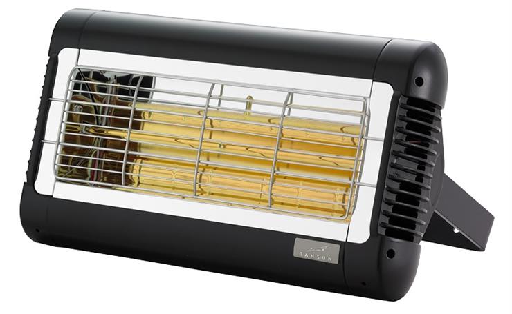 Tansun Sorrento Commercial Infrared Quartz Heater in Black
