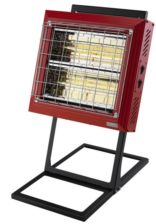 Tansun Beaver Portable Infrared Quartz Heater In Red