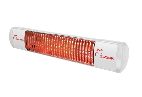 Tansun White Infrared Heater Cruzcampo Custom Branding