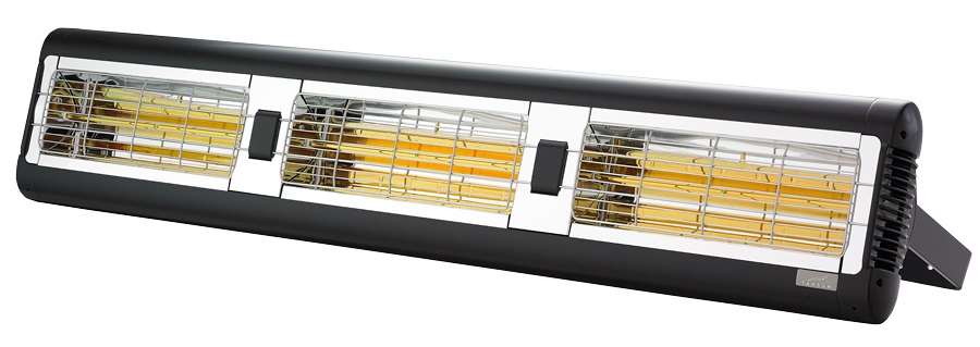 Tansun Sorrento Triple Infrared Quartz Heater in Black