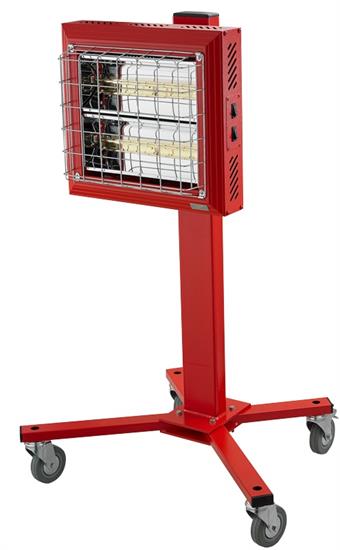 Tansun Spotter Mobile Infrared Heater Front Profile in Red