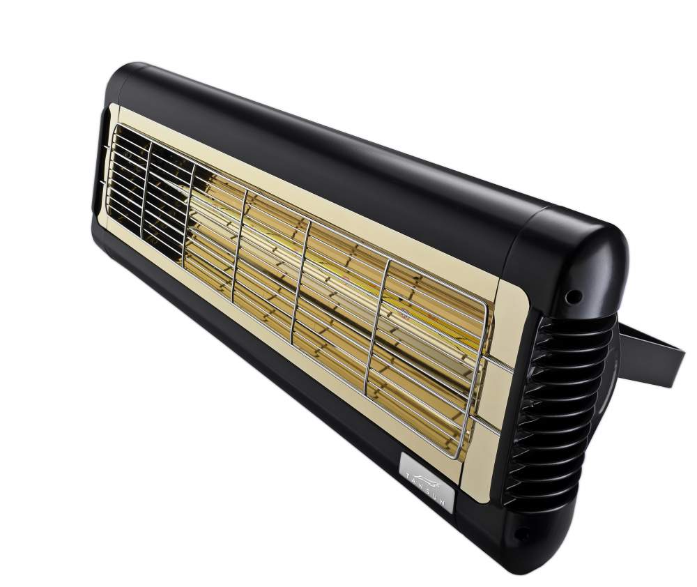 Monaco XL Single Ultra Low Glare Infrared Heater in Black