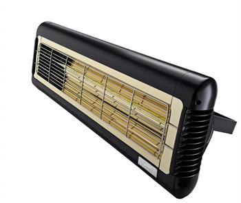 Monaco XL Single Ultra Low Glare Infrared Heater in Black