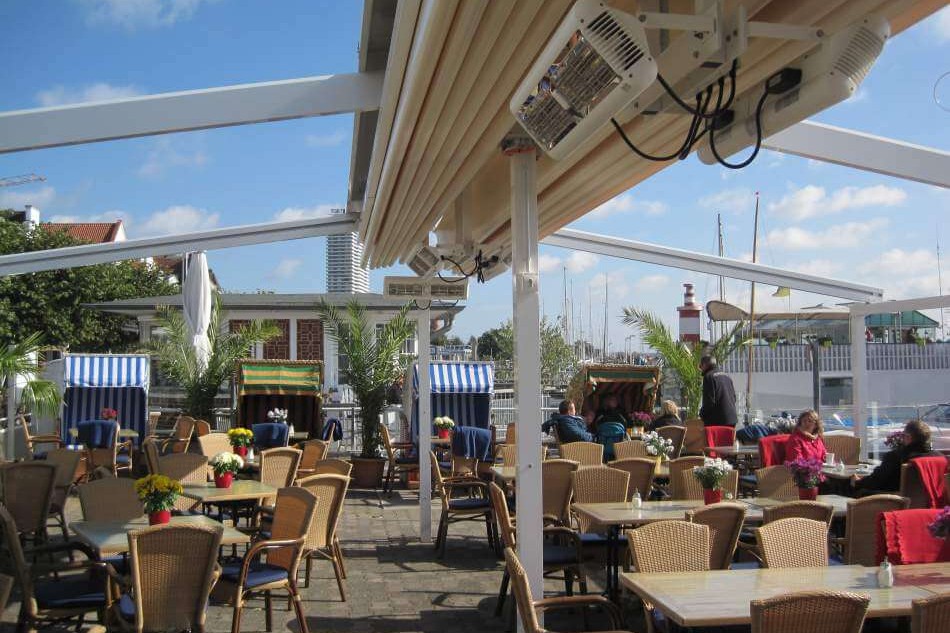 Restaurant with Outdoor Electric heaters 