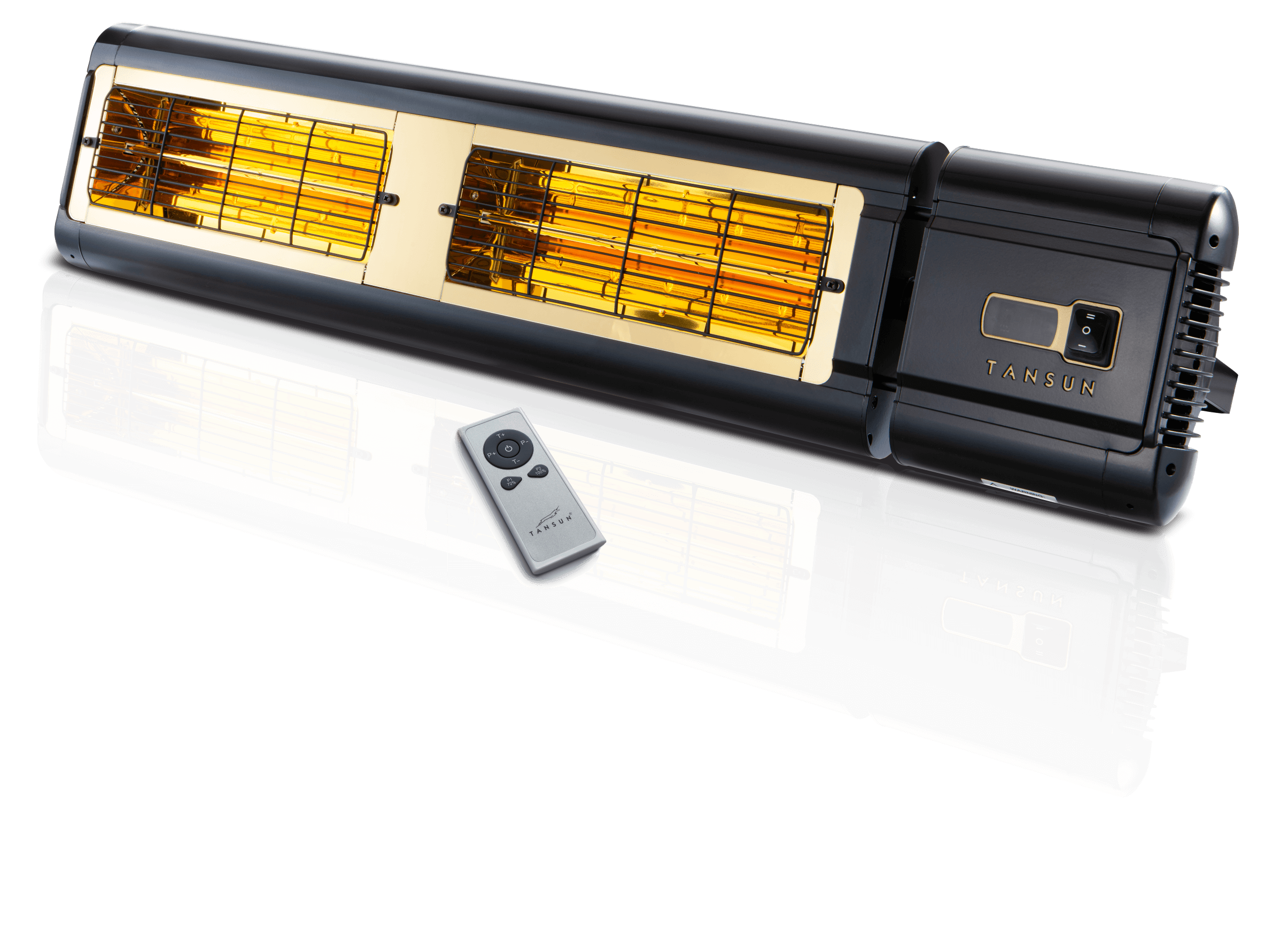 Side-on image of Tansun Monaco Double Ultra RC Heater