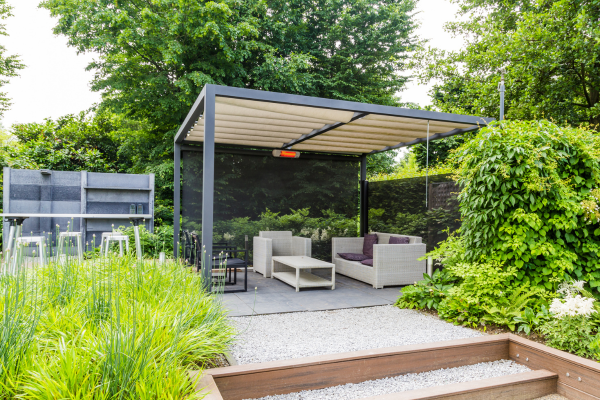 best way to heat a patio, how to get more heat out of a patio heater, garden heaters, outdoor electric heater, exterior
