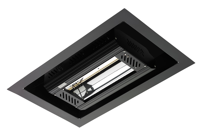 Tansun Apollo Recess Single Infrared Ceiling Heater in Black